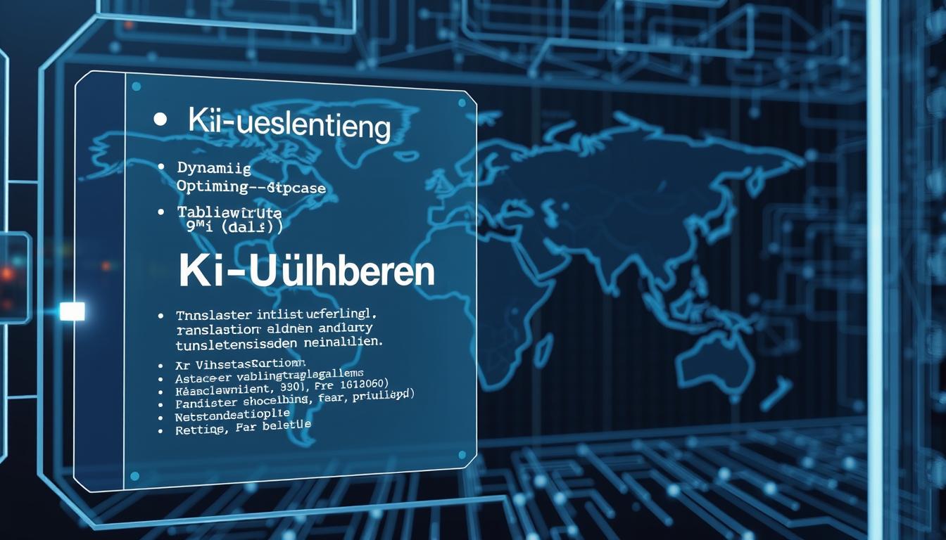KI-Übersetzung Technologie